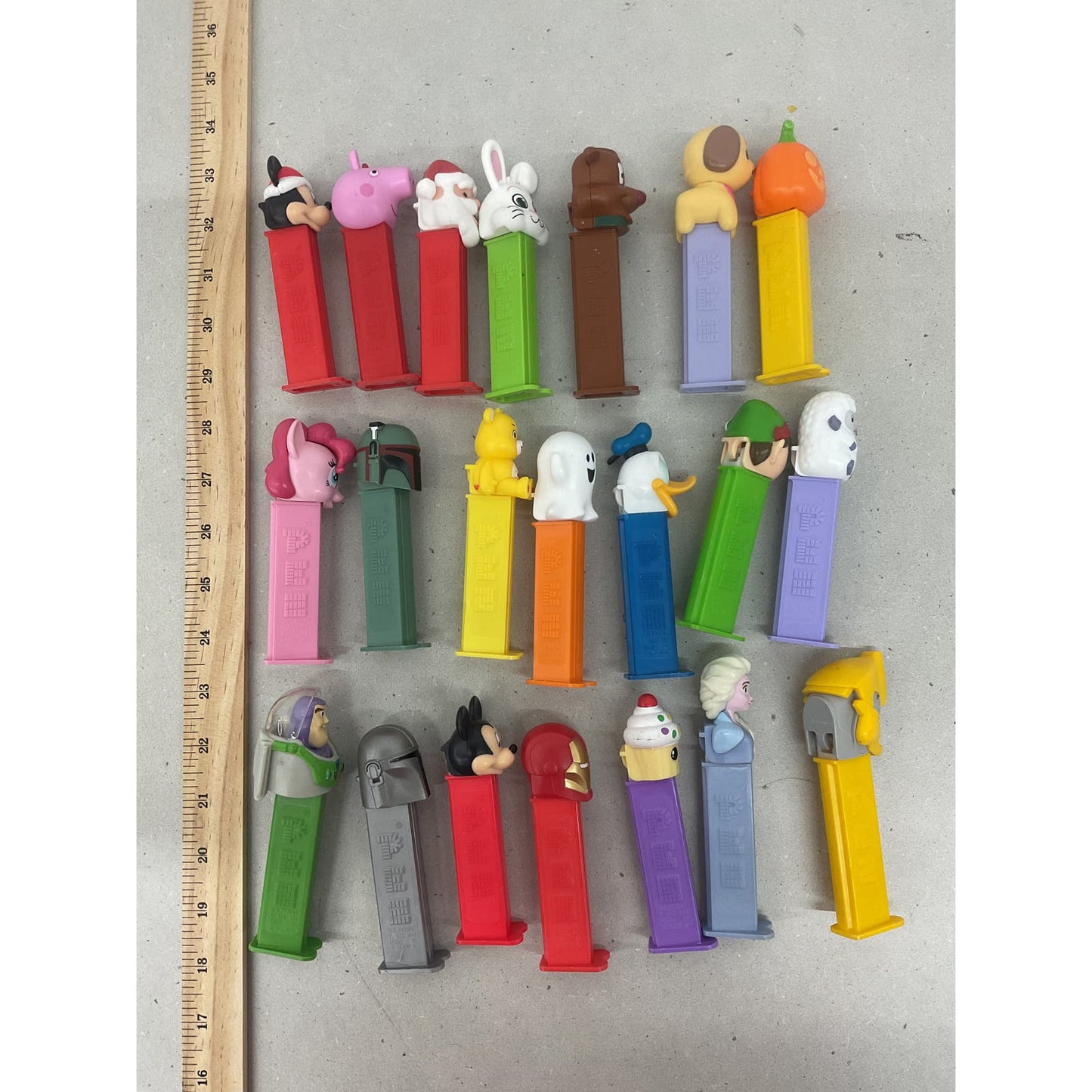 Pez Multicolor Collection Wholesale Toy Lot Star Wars Disney Bunny Santa - Warehouse Toys