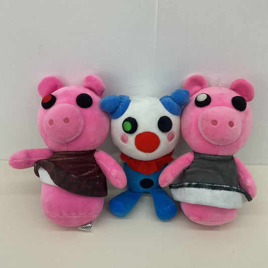 PIGGY Character Plush Lot Clown Pigs Stuffed Toys - Warehouse Toys