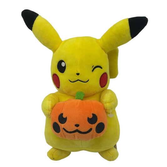 Pikachu Pumpkin Halloween Yellow Pokemon Nintendo Stuffed Animal - Warehouse Toys