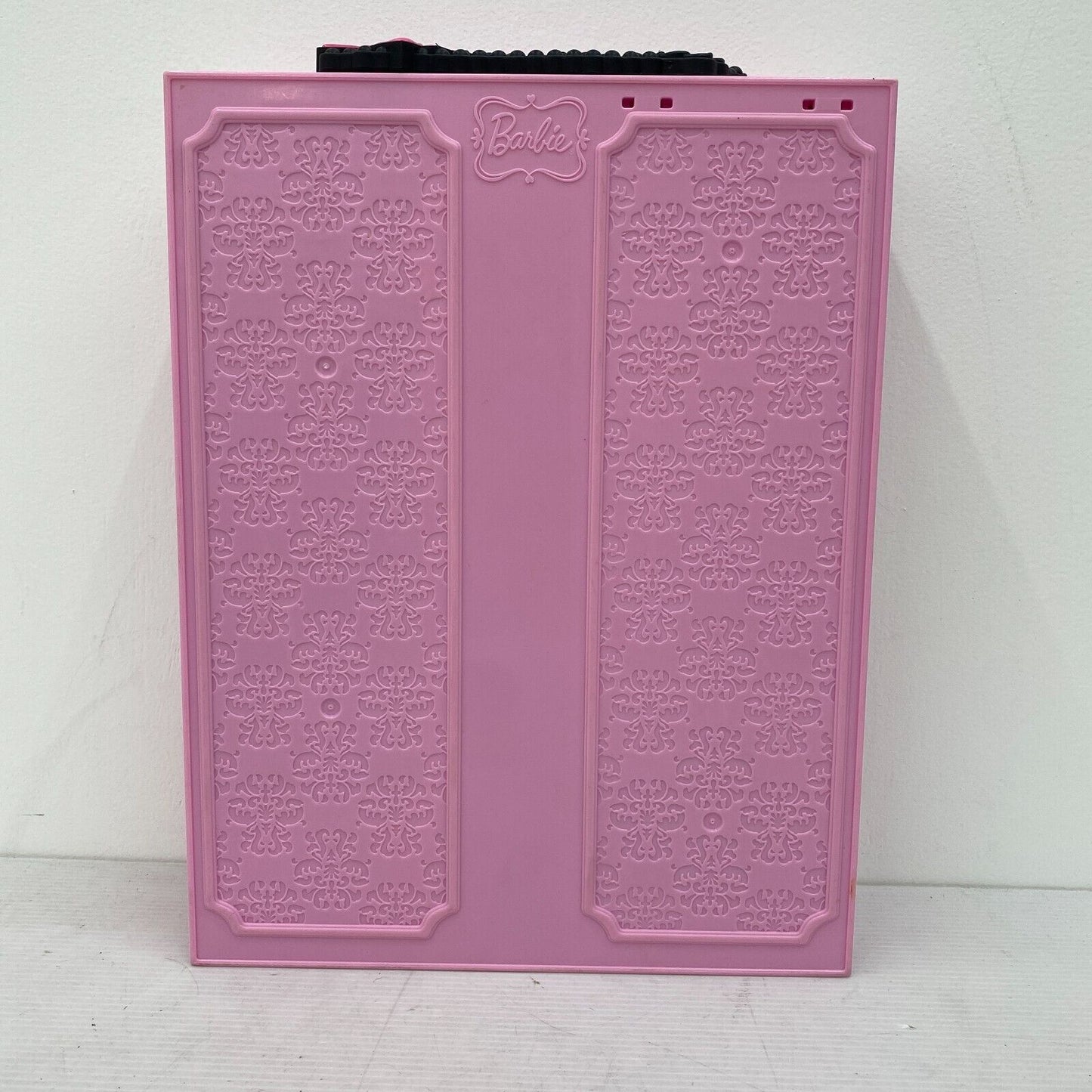 Pink Barbie Mattel 2013 Clear Doors Wardrobe Closet Storage Doll Travel Case - Warehouse Toys