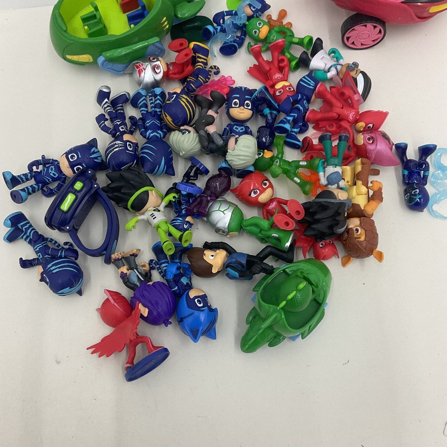 PJ Masks Action Figures Cake Toppers Vehicles Cars Owlette Gekko Cat Boy - Warehouse Toys