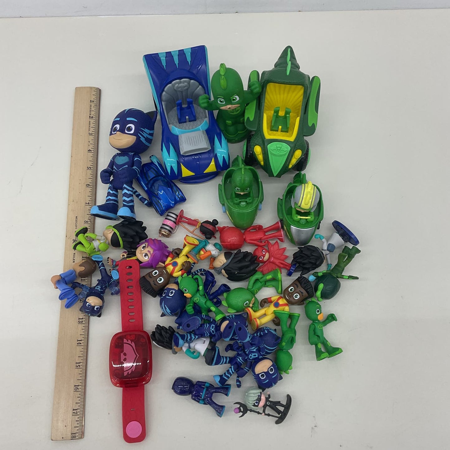 PJ Masks Assorted Action Figures Cake Toppers Toys Gekko Catboy Owlette Used - Warehouse Toys