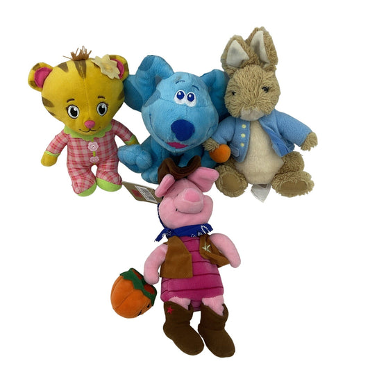 Plush LOT Beatrix Potter Peter Rabbit Backyardigan Cat Disney Piglet Blues Clues - Warehouse Toys