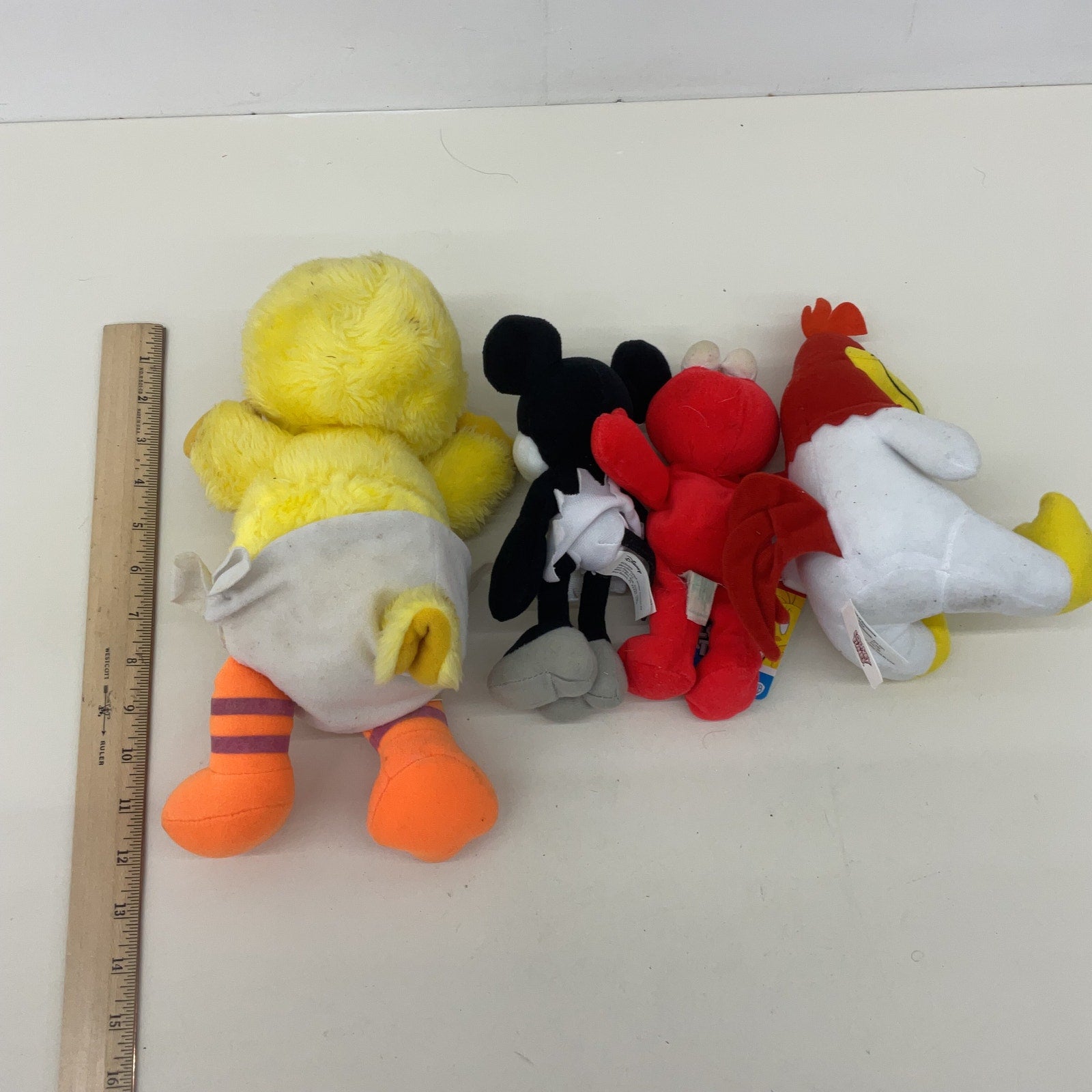 Plush LOT Looney Tunes Foghorn Leghorn Minnie Mouse Sesame Street Elmo Big Bird - Warehouse Toys