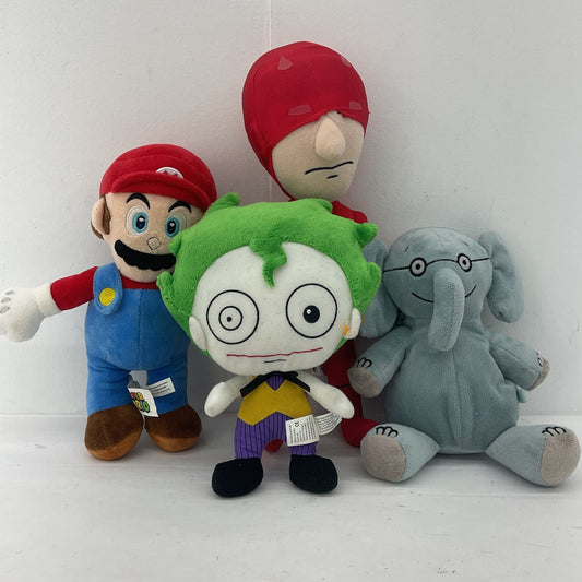 PLUSH LOT Marvel Daredevil DC Joker Mo Willem Elephant Super Mario Stuffed Toys - Warehouse Toys