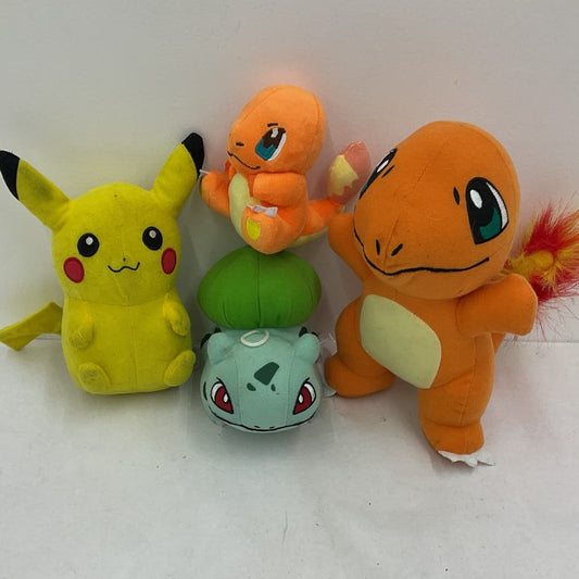 Pokemon Multicolor Stuffed Animal Charmander Pikachu Plush Lot - Warehouse Toys