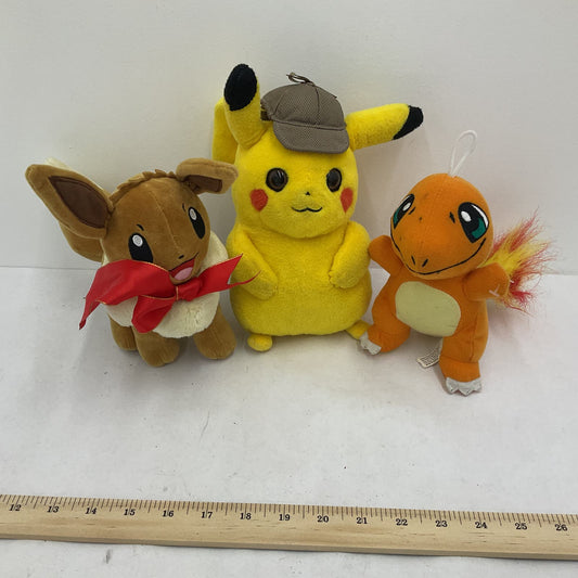 Pokemon Multicolor Stuffed Animal Plush Lot Charmander Pikachu - Warehouse Toys