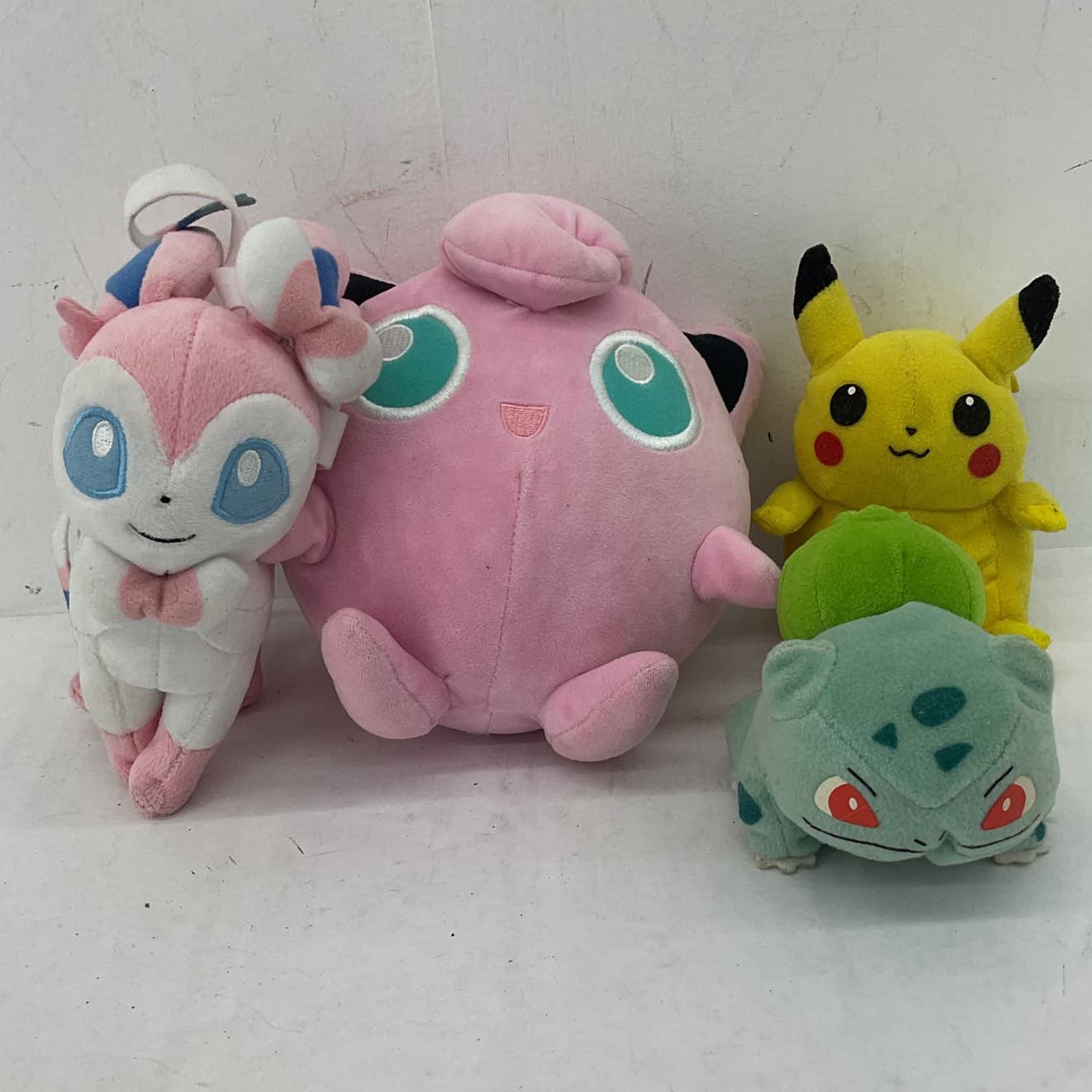 Pokemon Multicolor Stuffed Animal Plush Toy Lot Jigglypuff Pikachu - Warehouse Toys