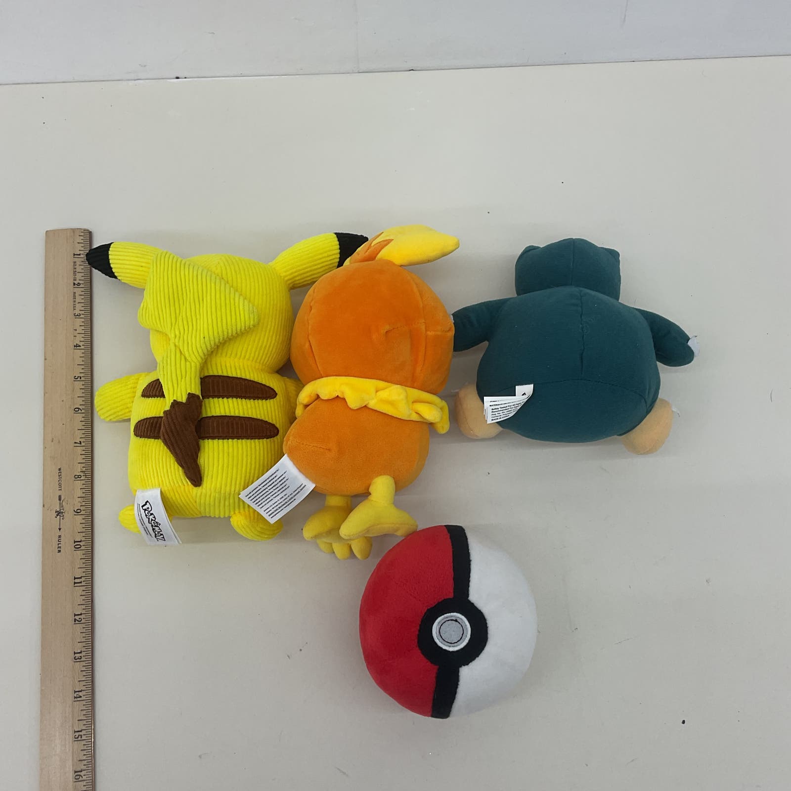 Pokemon Nintendo Character Plush Lot Snorlax Corduroy Pikachu Stuffed Toys Bird - Warehouse Toys