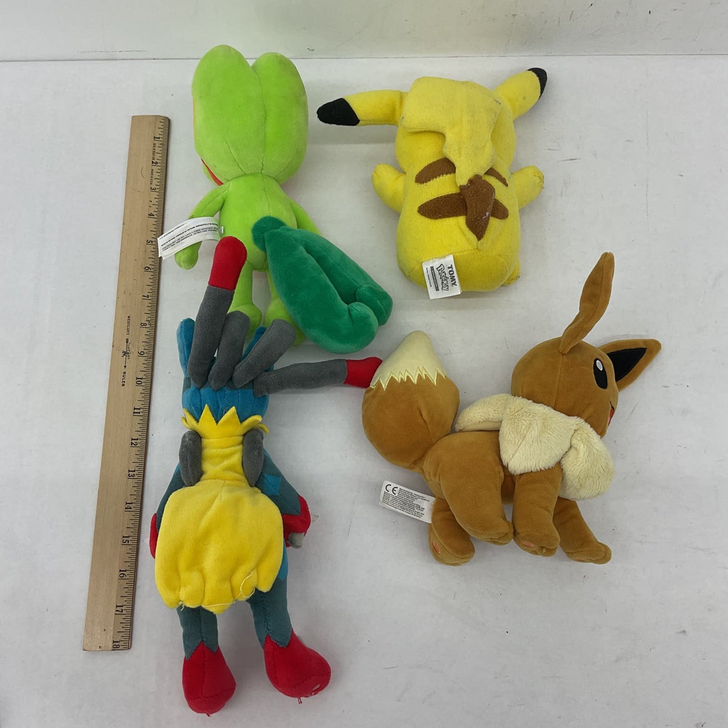 Pokemon Nintendo Plush Lot Green Yellow Blue Stuffed Animal Toys - Warehouse Toys