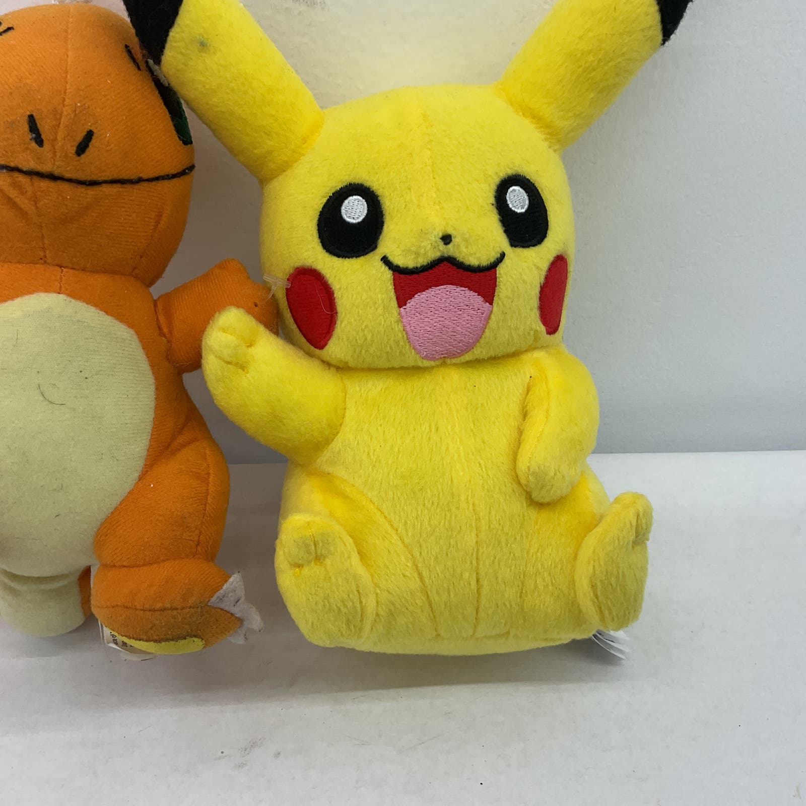 Pokemon Pikachu Charmander Yellow Orange Stuffed Animal Toy Lot - Warehouse Toys