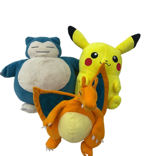 Pokemon Pikachu Snorlax Yellow Plush Toy Stuffed Animal Lot - Warehouse Toys