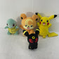 Pokemon Stuffed Animal Plush Toy Lot Pikachu Black Takara Squirtle - Warehouse Toys