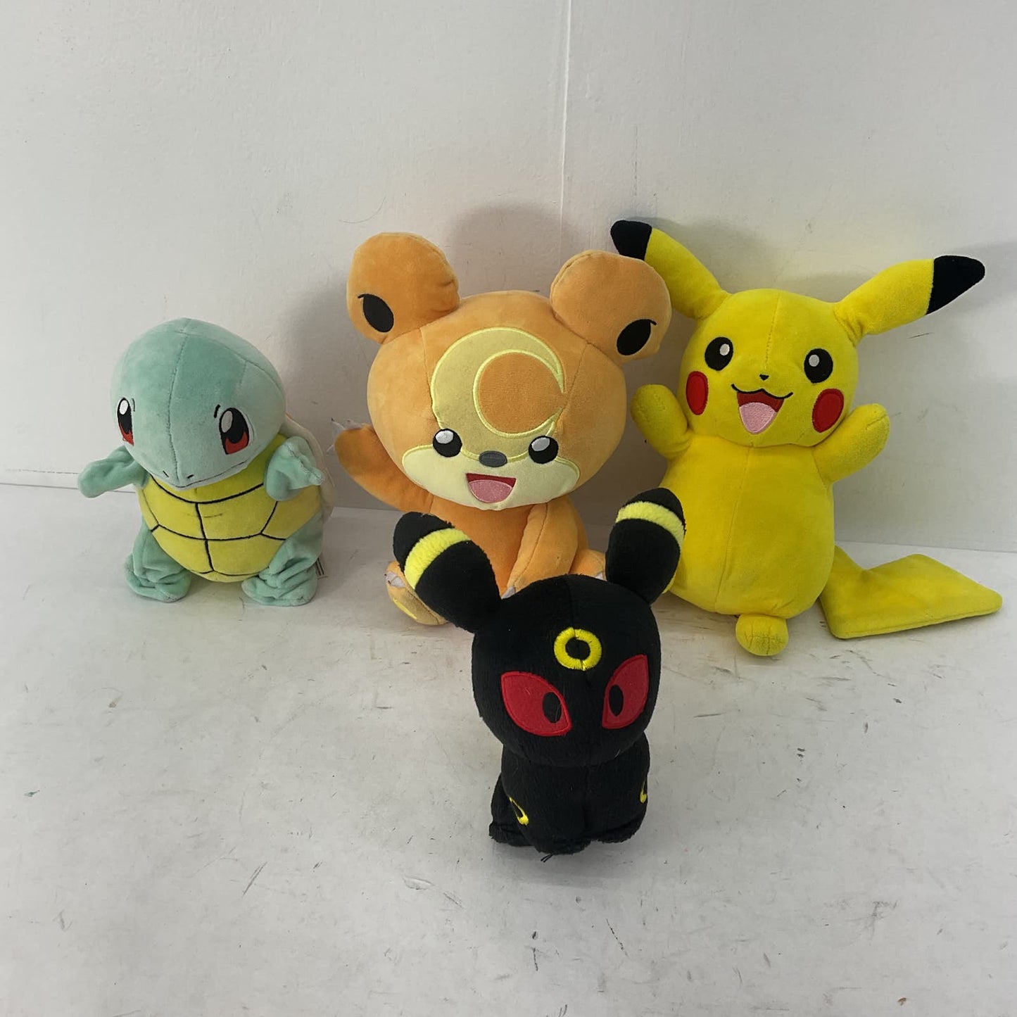 Pokemon Stuffed Animal Plush Toy Lot Pikachu Black Takara Squirtle - Warehouse Toys