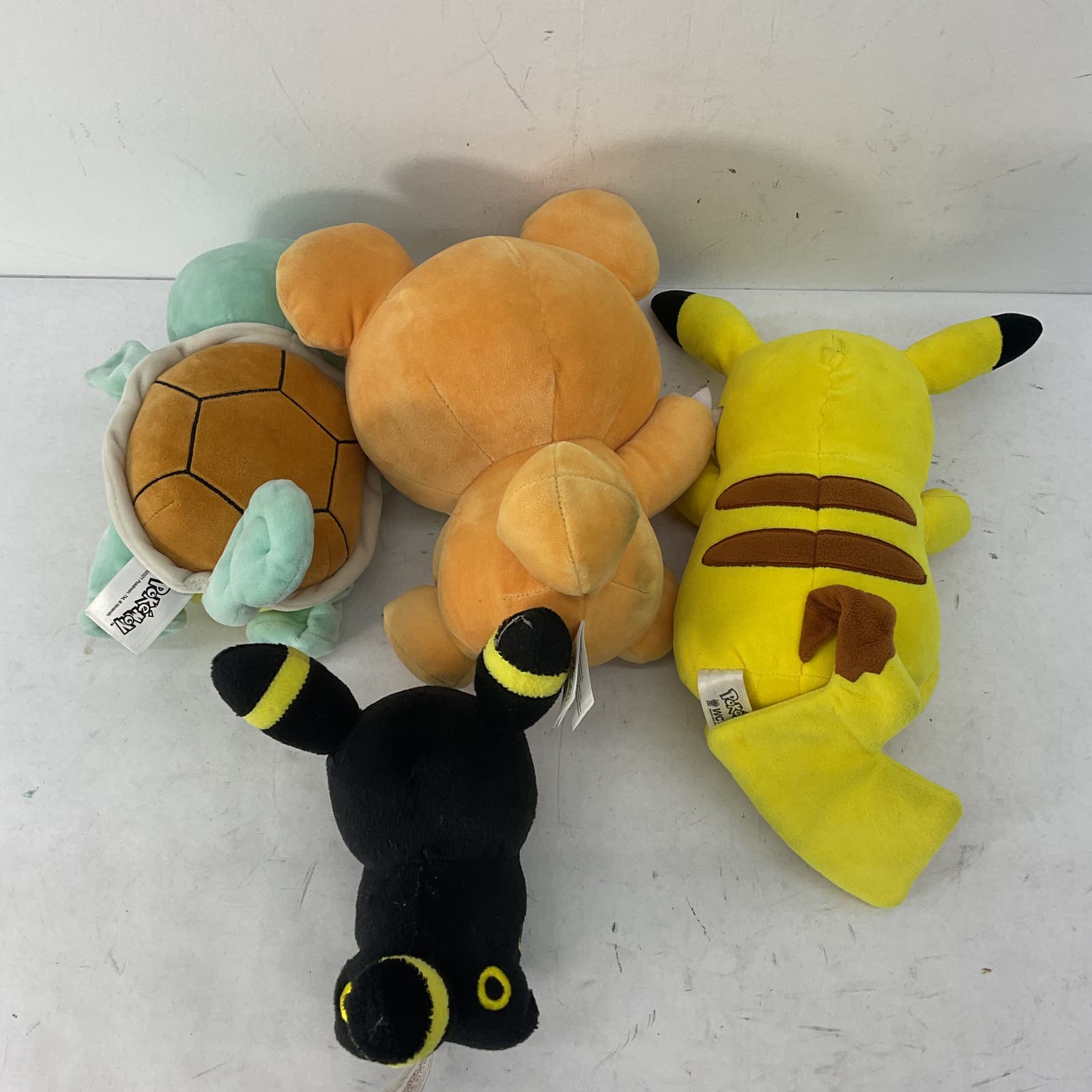 Pokemon Stuffed Animal Plush Toy Lot Pikachu Black Takara Squirtle - Warehouse Toys