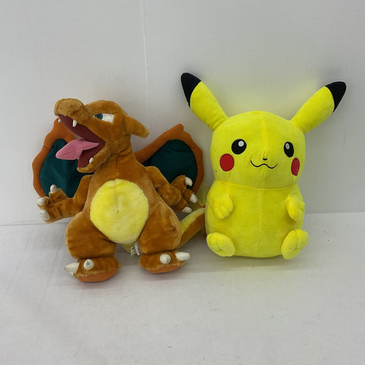 Pokemon Yellow Pikachu Charizard Stuffed Animal plush Lot - Warehouse Toys