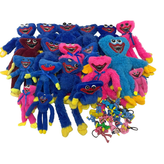 Poppy's Place Horror Huggy Wuggy Blue Furry Monster Plush Dolls & Figures LOT - Warehouse Toys