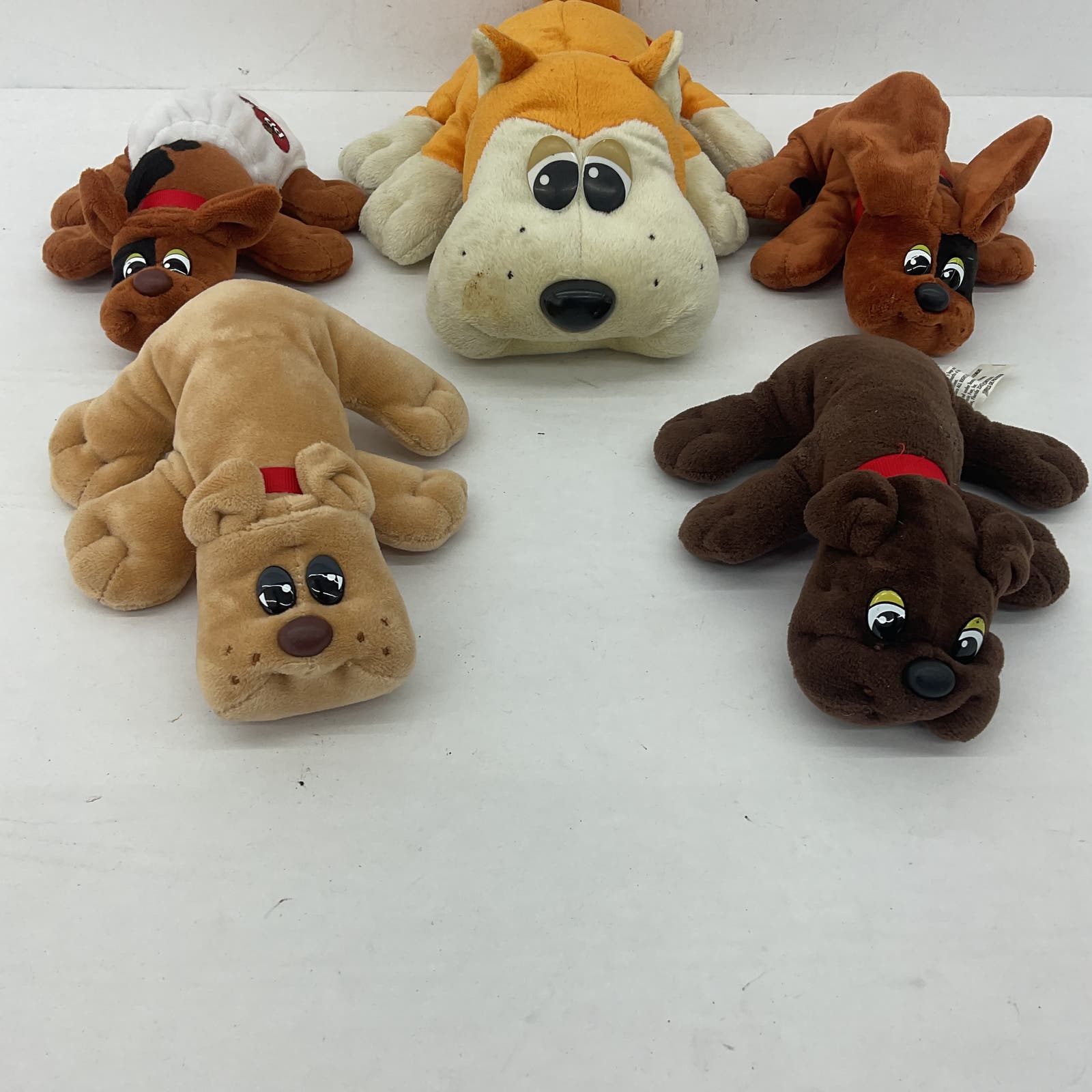 Pound Puppies Brown Stuffed Toy Vintage Dog Plush Lot - Warehouse Toys