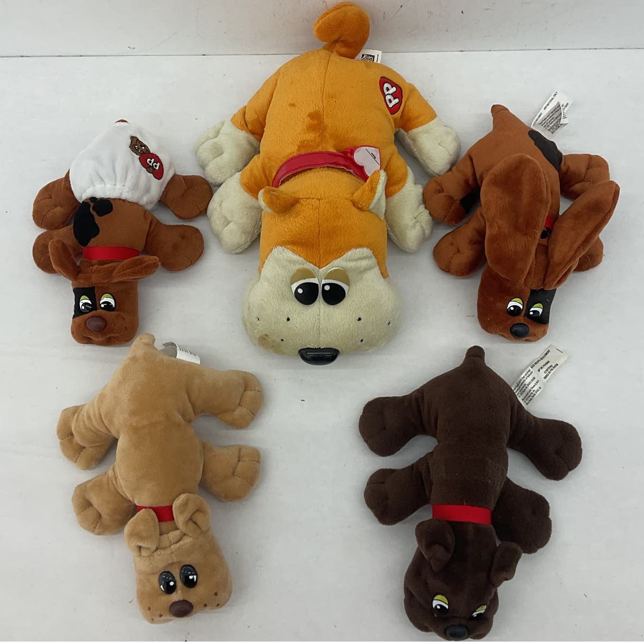 Pound Puppies Brown Stuffed Toy Vintage Dog Plush Lot - Warehouse Toys