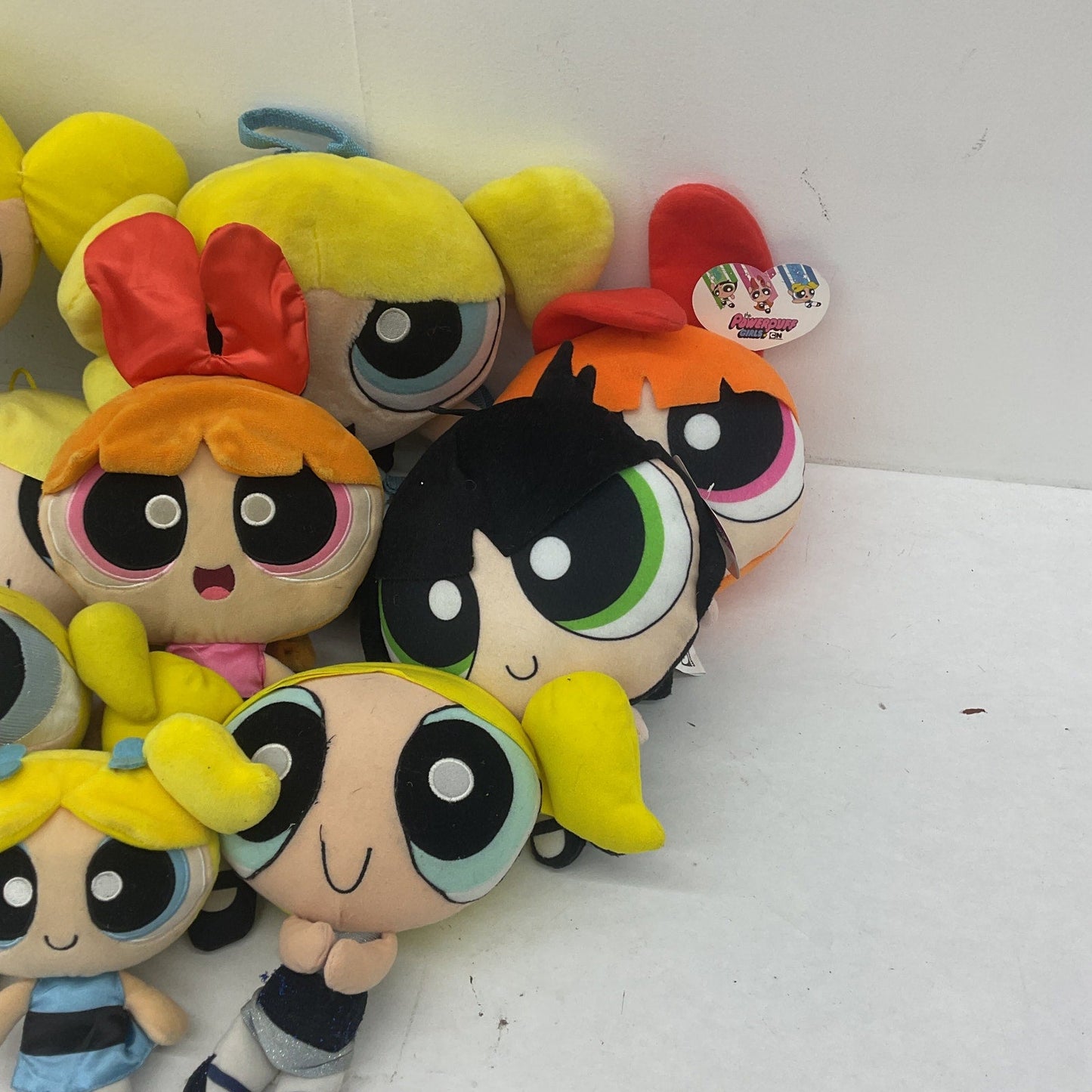 Powerpuff Girls Bubbles Blossom Buttercup Plush Toys Preowned Stuffed Animal LOT - Warehouse Toys