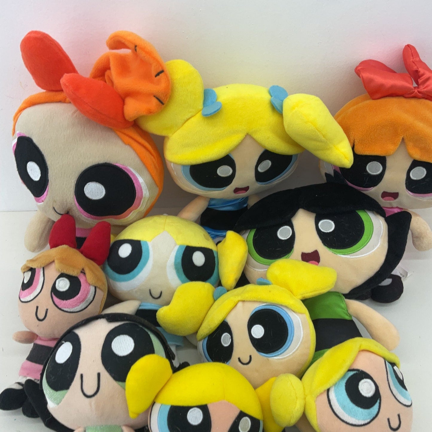 Powerpuff Girls Plush Toys Preowned Stuffed Animal LOT Bubbles Buttercup Blossom - Warehouse Toys