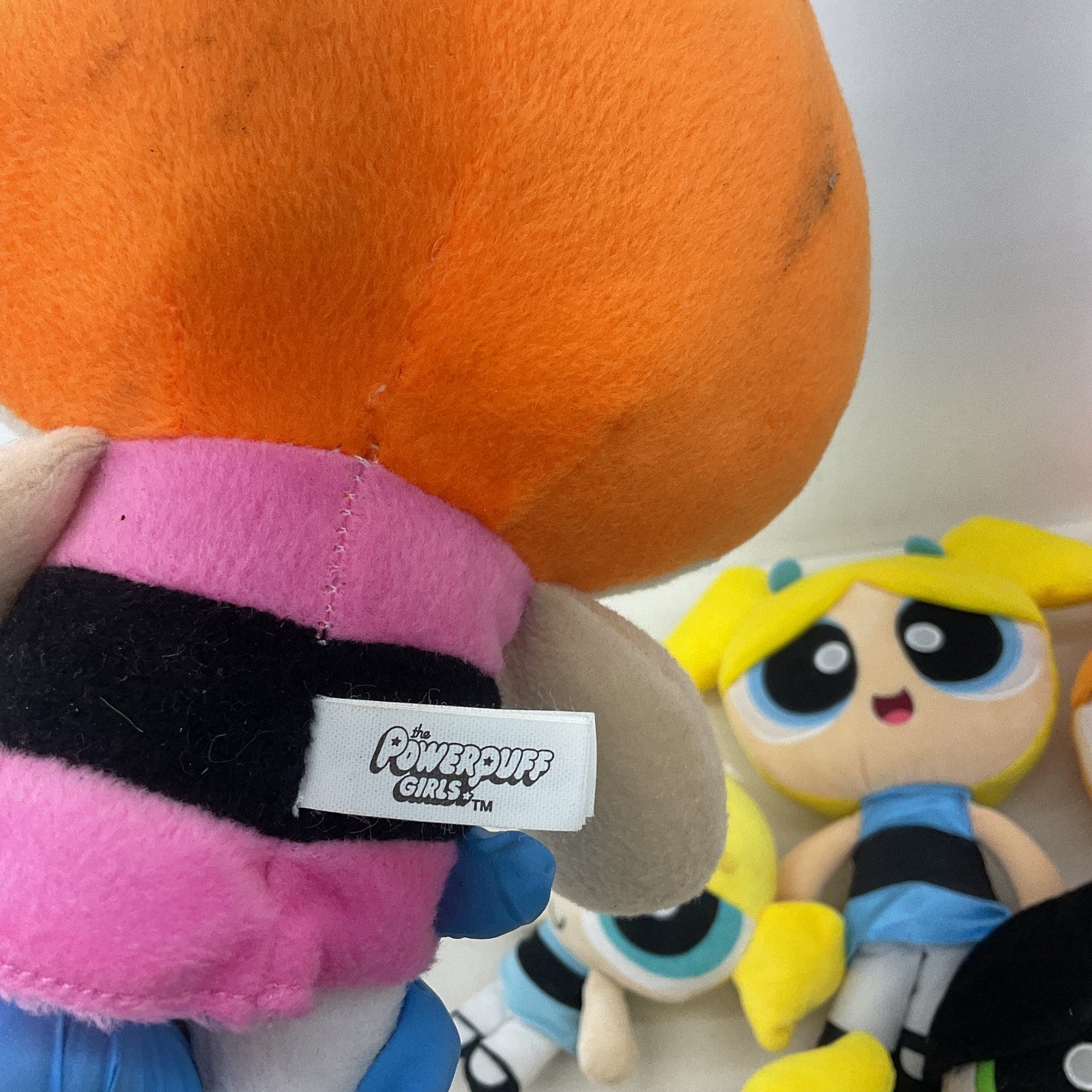 Powerpuff Girls Plush Toys Preowned Stuffed Animal LOT Bubbles Buttercup Blossom - Warehouse Toys