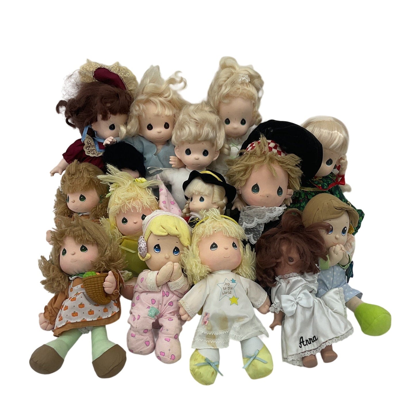 Precious Moments Preowned Mixed Plush Play Baby Dolls Christian Toys LOT 6 lbs - Warehouse Toys