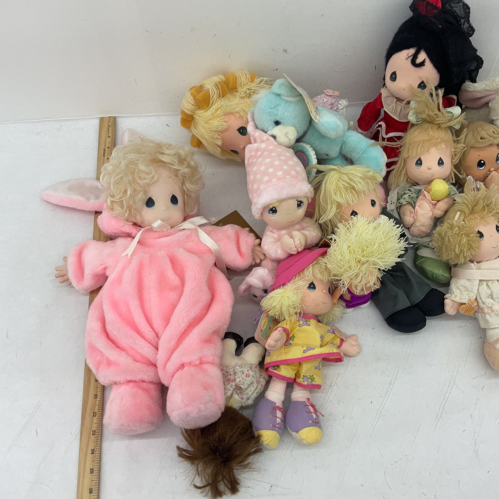 Precious Moments Stuffed Animals Plush Dolls 5 lbs Preowned LOT Christian Toys - Warehouse Toys