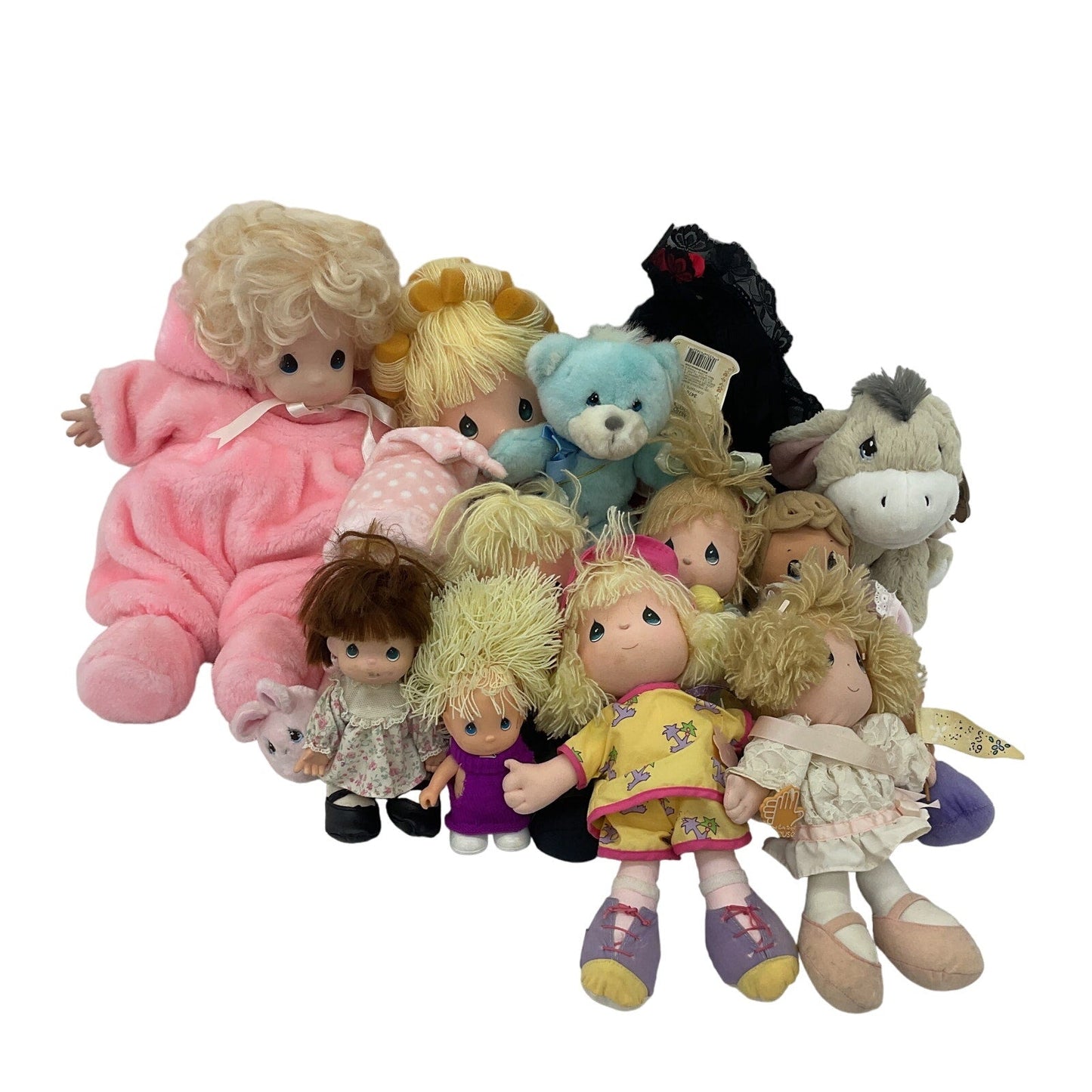 Precious Moments Stuffed Animals Plush Dolls 5 lbs Preowned LOT Christian Toys - Warehouse Toys