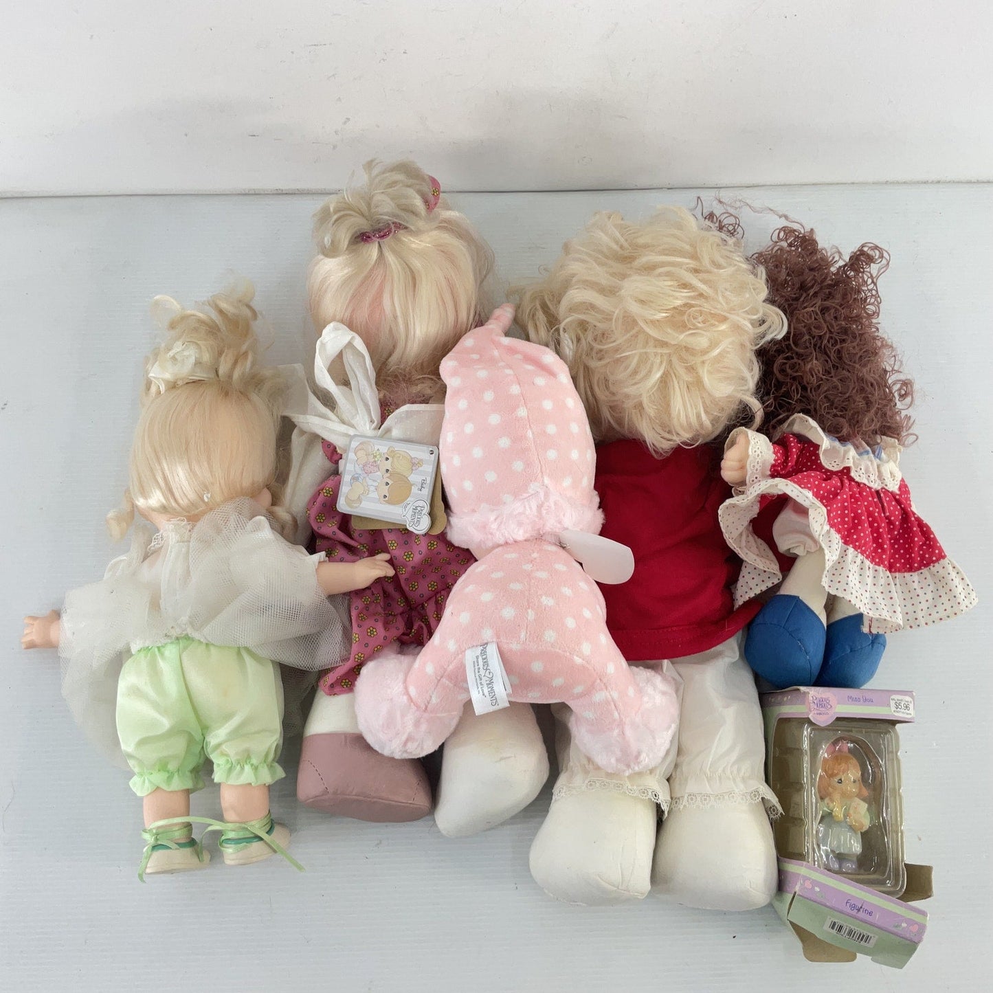 Precious Moments Vintage Doll Figurine Plush Lot of 6 Collectible Toys Pre - Owned - Warehouse Toys