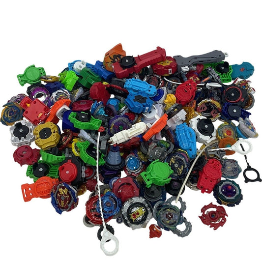 Preowned 10 lbs Beyblades Action Figure Collection LOT Toy Figures Parts Acc - Warehouse Toys