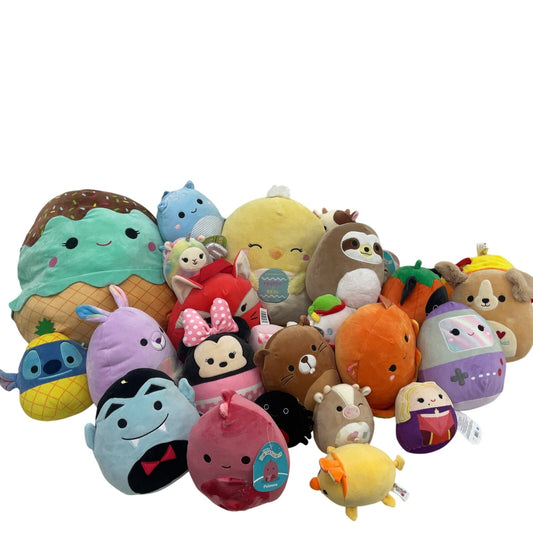 Preowned 13 lbs LOT Squishmallows Stuffed Animals Holiday Food Characters - Warehouse Toys