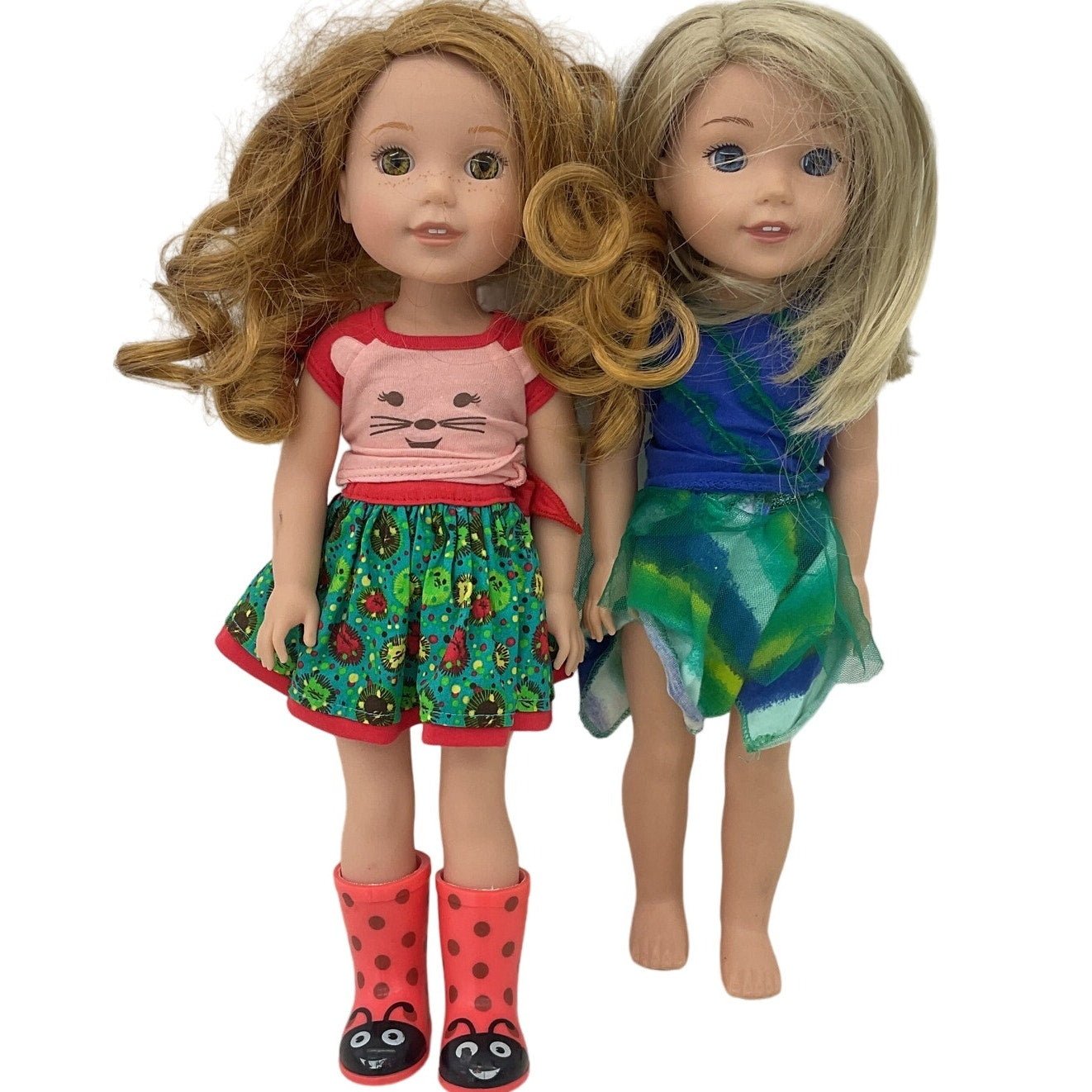 Preowned American Girl Play Dolls LOT of 2 Willa & Camille in Outfits CUTE - Warehouse Toys