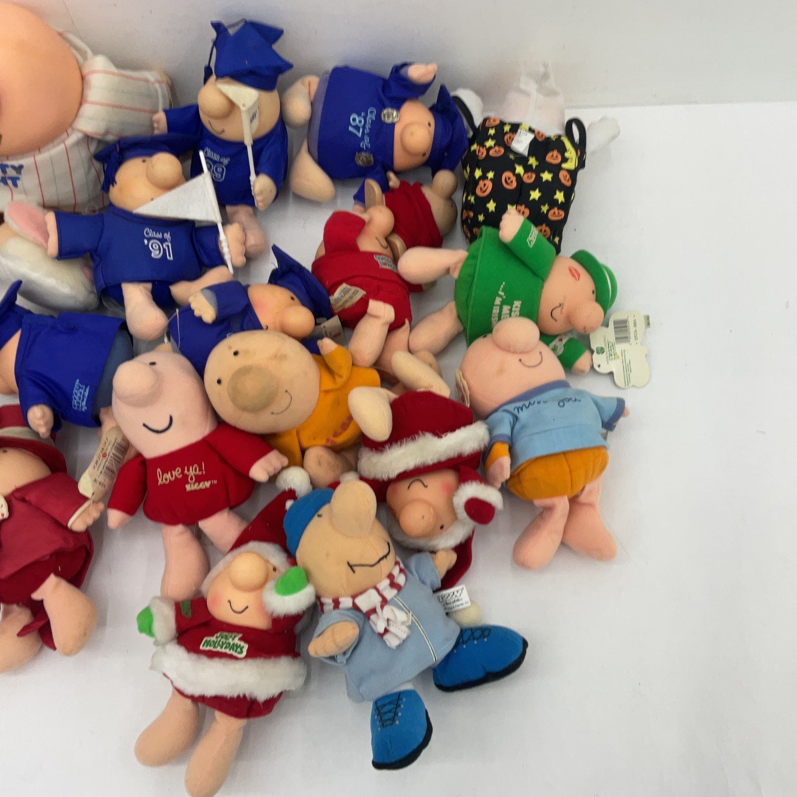 Preowned American Greetings Vintage Ziggy Comic Stuffed Animals Plush Dolls LOT - Warehouse Toys