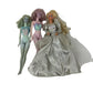 Preowned Barbie Fashion Dolls LOT White Bridal Xmas Dress Fairytopia Purple - Warehouse Toys