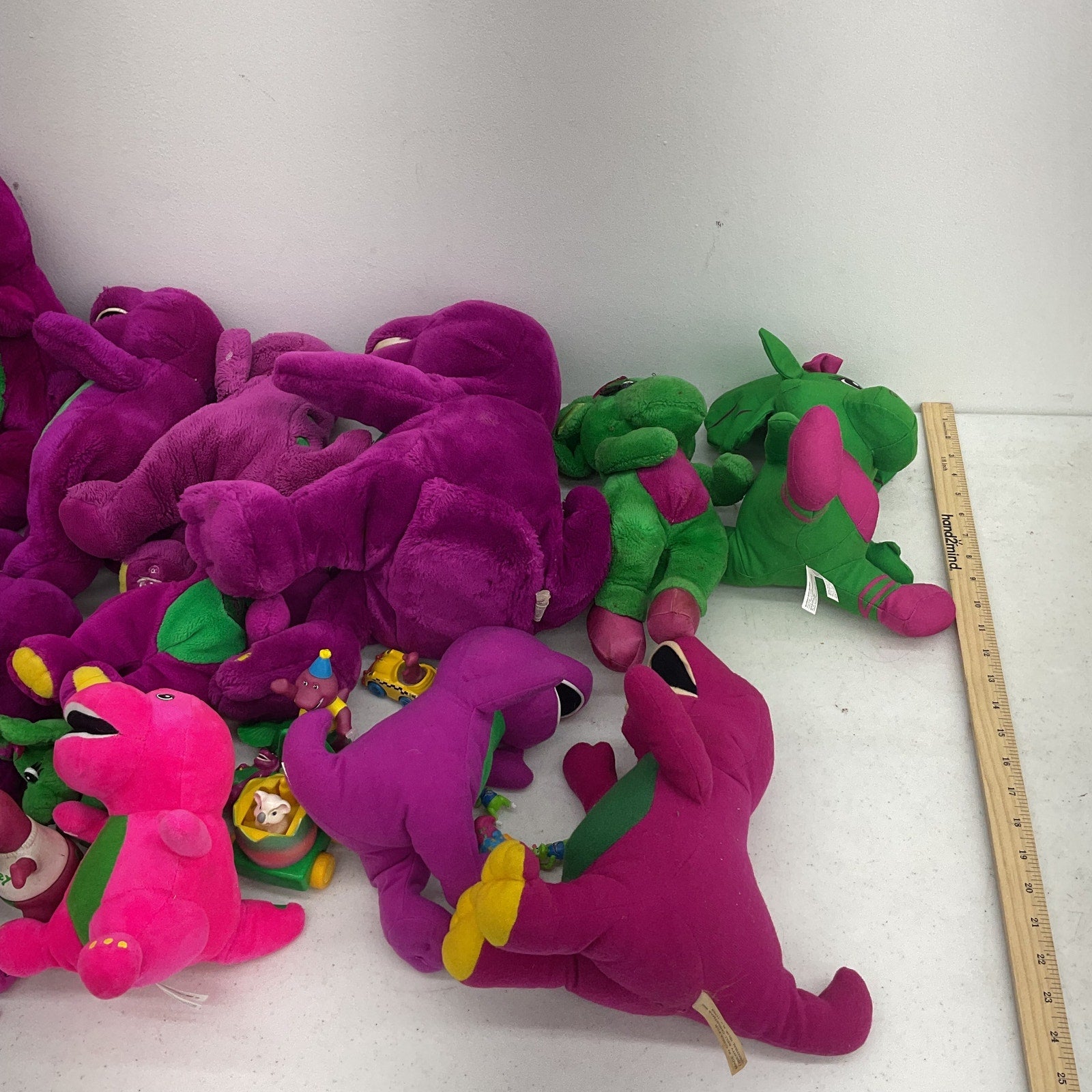 Preowned Barney & Friends Purple Dinosaur Baby Bop Stuffed Animals LOT 12 lbs! - Warehouse Toys