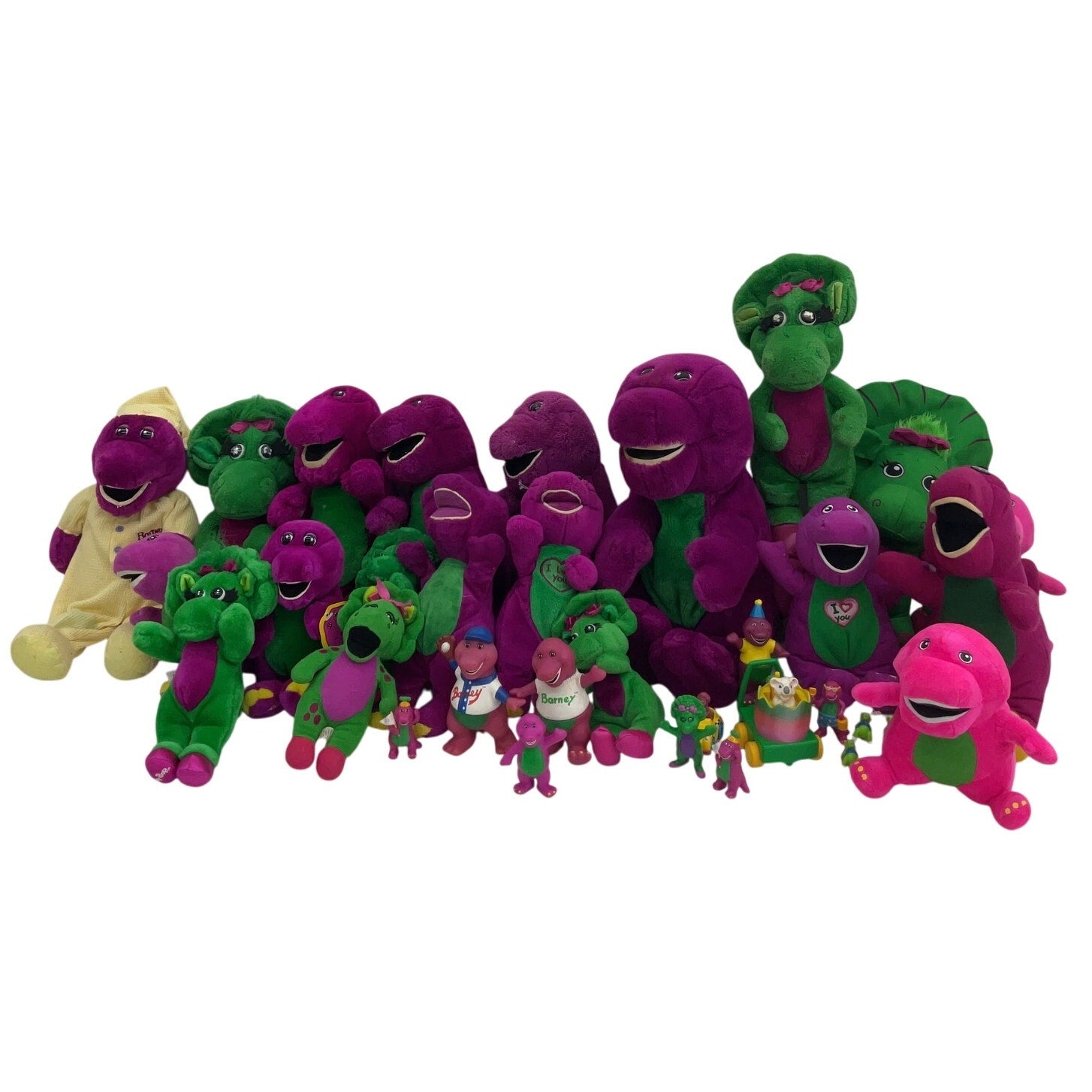 Preowned Barney & Friends Purple Dinosaur Baby Bop Stuffed Animals LOT 12 lbs! - Warehouse Toys