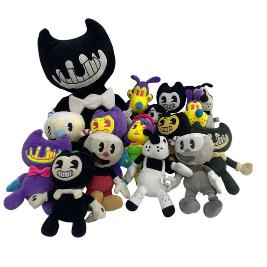 Preowned Bendy & the Ink Machine Cuphead Plush Dolls Stuffed Animals LOT 4+ lbs - Warehouse Toys