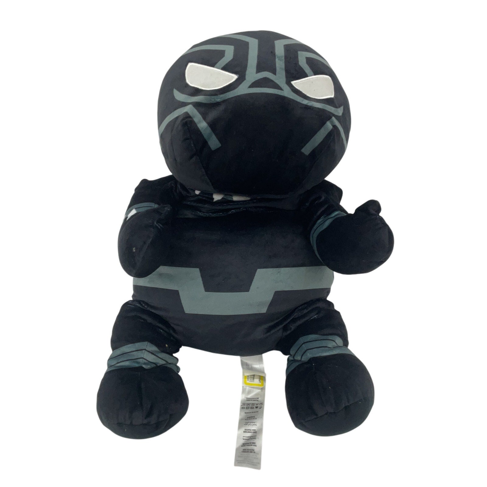 Preowned Black Marvel Soft Cuddly Large Sized Black Panther Stuffed Animal Toy - Warehouse Toys