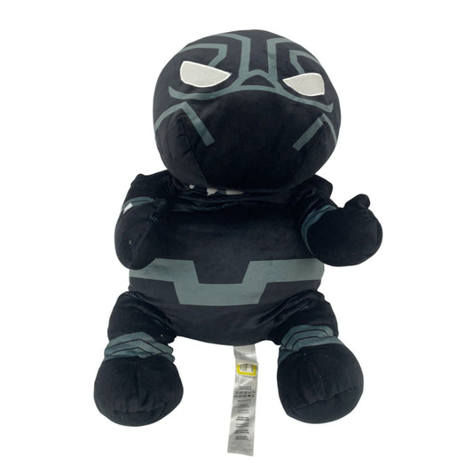 Preowned Black Marvel Soft Cuddly Large Sized Black Panther Stuffed Animal Toy - Warehouse Toys