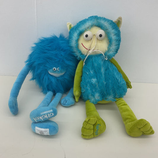 Preowned Blue Sentsy Buddy Monster Plush Doll & Cricket Wireless Mascot Doll - Warehouse Toys