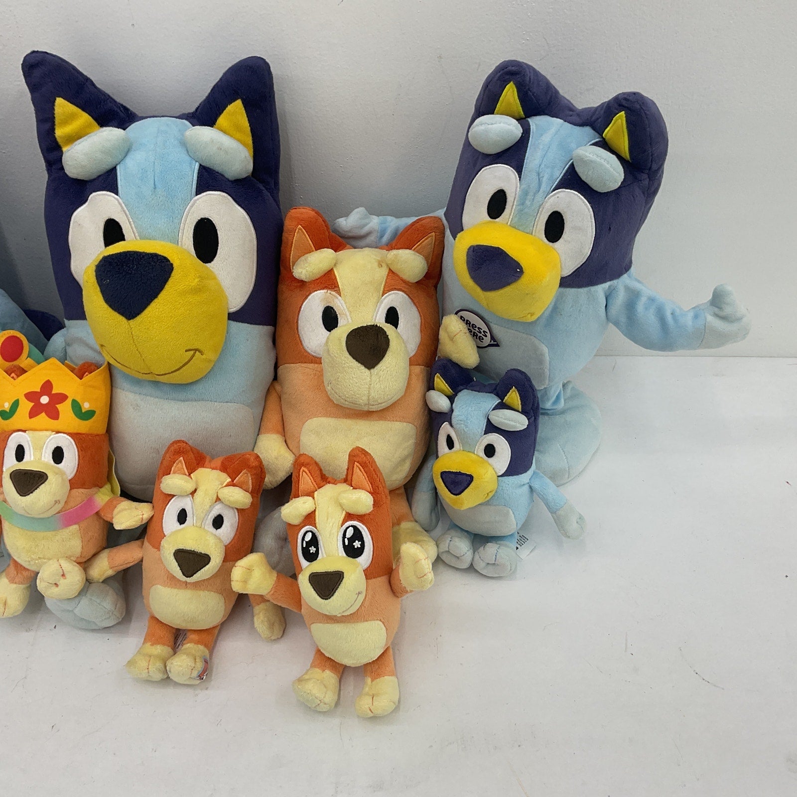 Preowned Bluey Mixed Character Plush Dolls Stuffed Animals LOT 5 lbs - Warehouse Toys