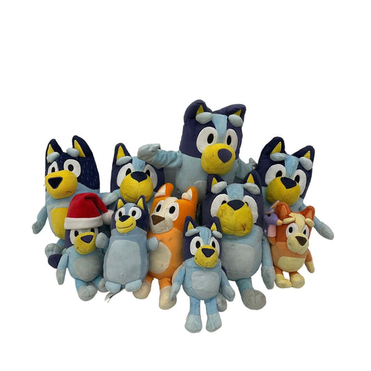 Preowned Bluey Multicolor Stuffed Animal Toys Mixed LOT 5 lbs Blue Brown - Warehouse Toys