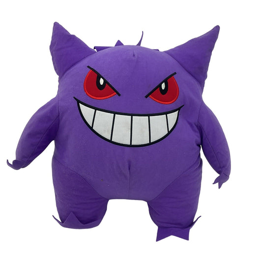 Preowned Bright Purple Pokemon Plush Toy Large Sized Gengar Stuffed Animal - Warehouse Toys