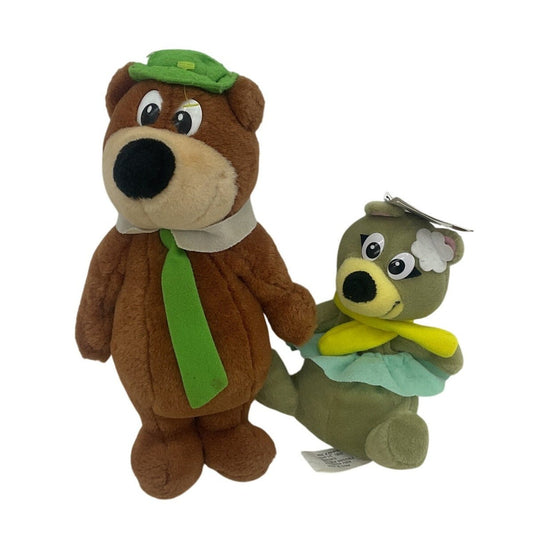 Preowned Brown Hanna Barbera Stuffed Animals Vintage LOT Yogi Bear Cindy Bear - Warehouse Toys