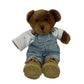 Preowned Build a Bear Brown Stuffed Animal Teddy Bear in Jeans Combat Boots - Warehouse Toys