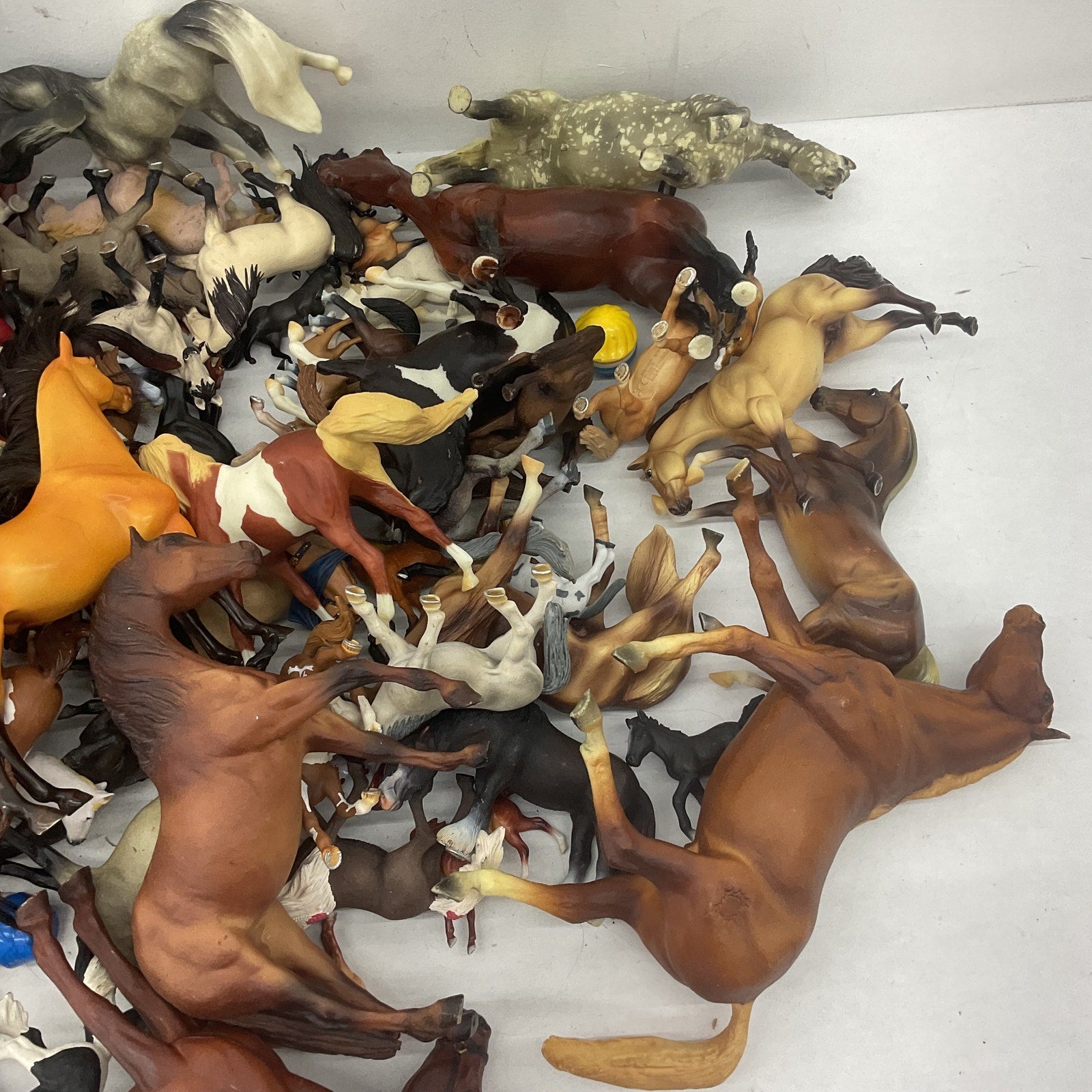 Preowned Bullyland & Other Brands Horse Pony Figures Toys Figurines LOT 25 lbs - Warehouse Toys