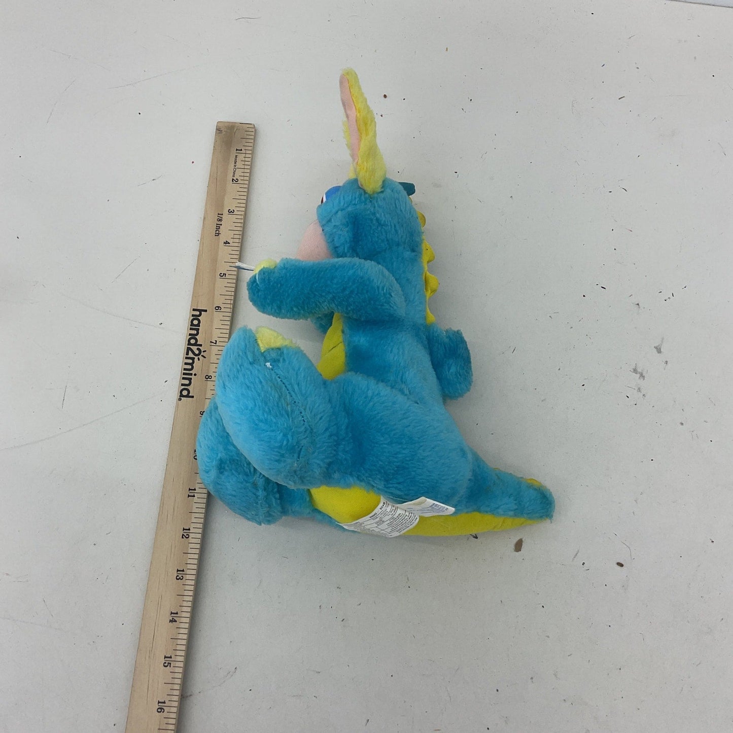 Preowned Busch Gardens Blue & Yellow Vintage Dragon Stuffed Animal Plush AS IS - Warehouse Toys