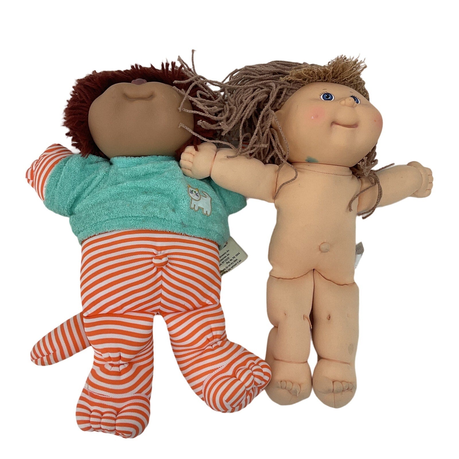 Preowned Cabbage Patch Kids Multicolor Baby Doll Koosas CPK Lot of 2 - Warehouse Toys