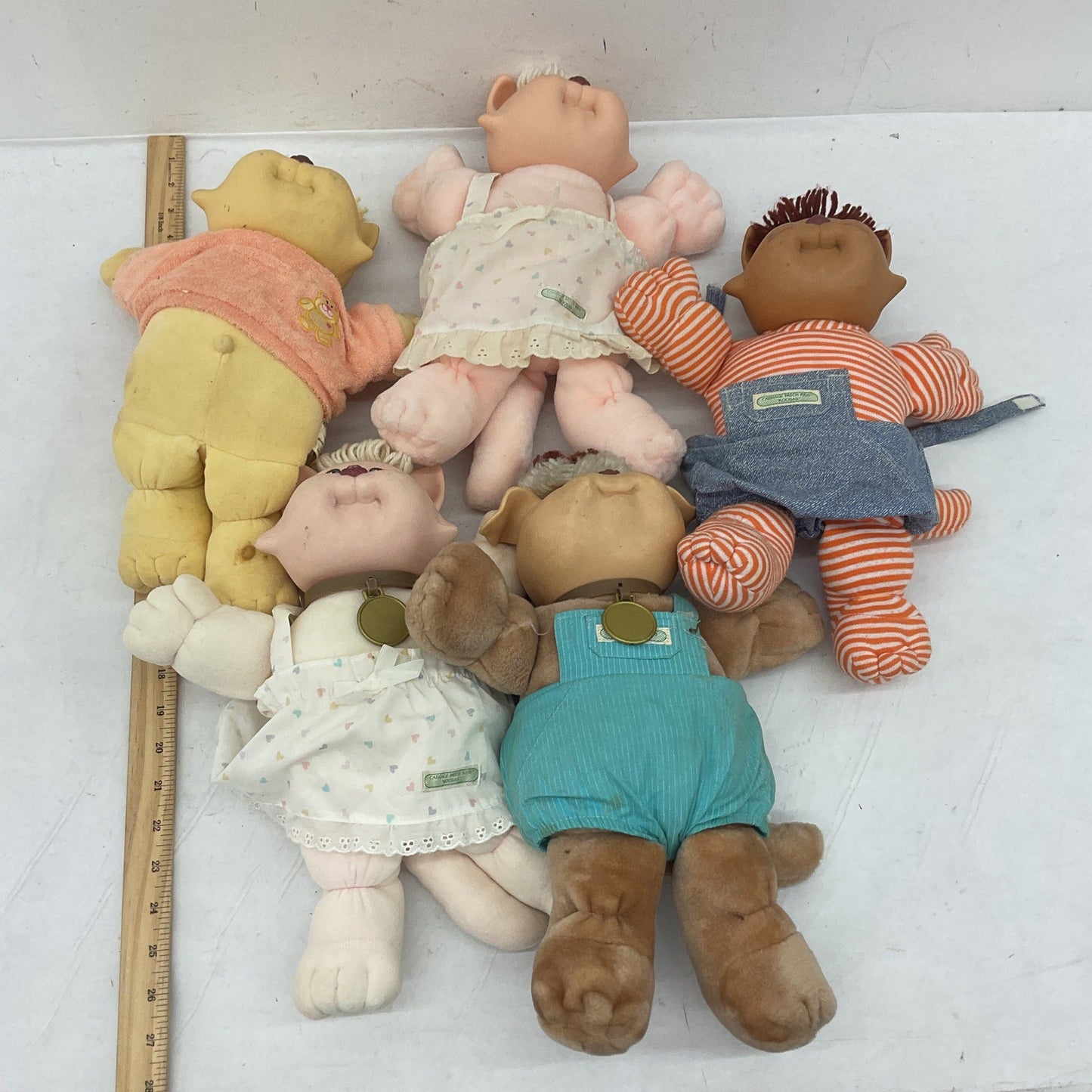 Preowned Cabbage Patch Kids Vintage Koosa Animal Play Dolls LOT Cats Dogs - Warehouse Toys